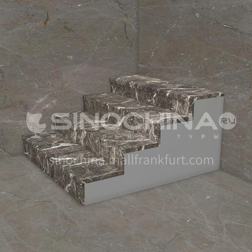 Natural hot-selling brown marble staircase M-G005F
